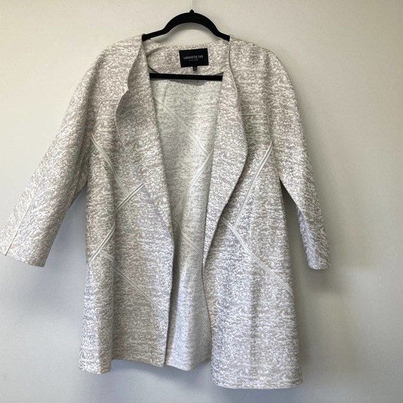 Lafayette 148 open front long jacket